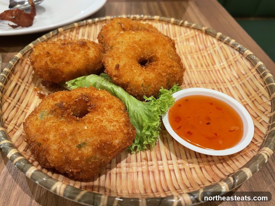 Fried Shrimp Cakes with Sweet Chili Sauce