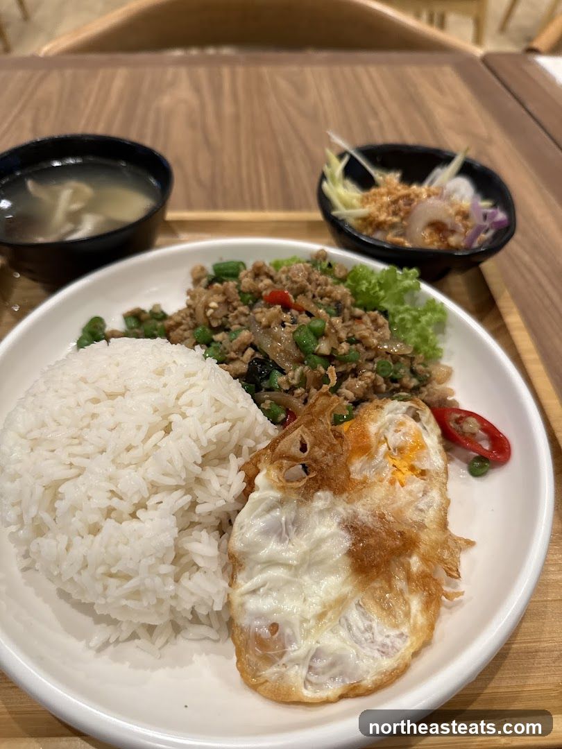 Thai Basil Stir-fry with Rice and Egg