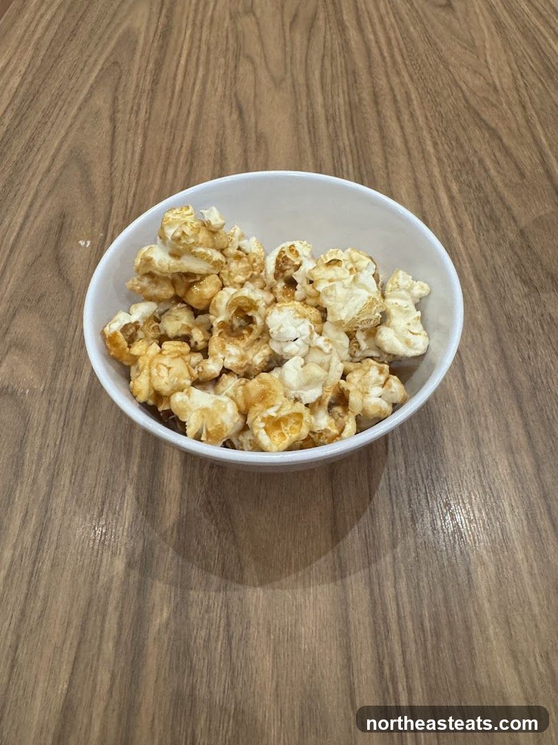 Caramel Popcorn in a Bowl