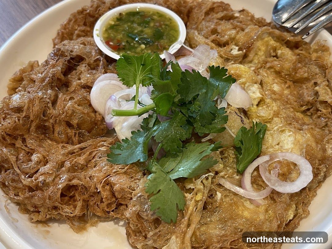 Crispy Omelet with Dipping Sauce