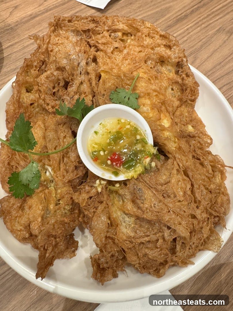 Crispy Omelet with Dipping Sauce