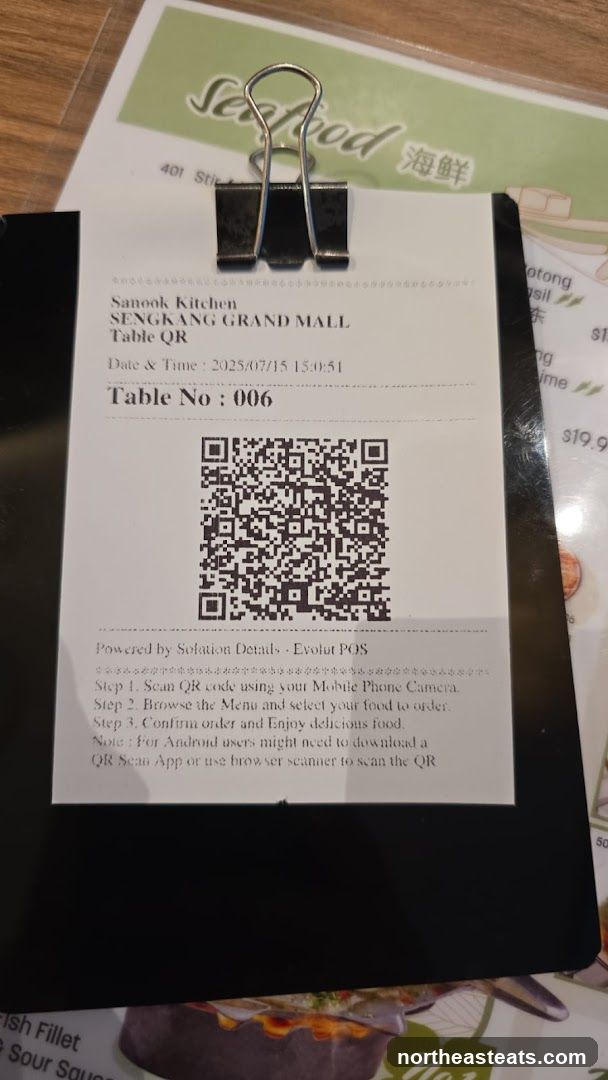Sanook Kitchen Table QR