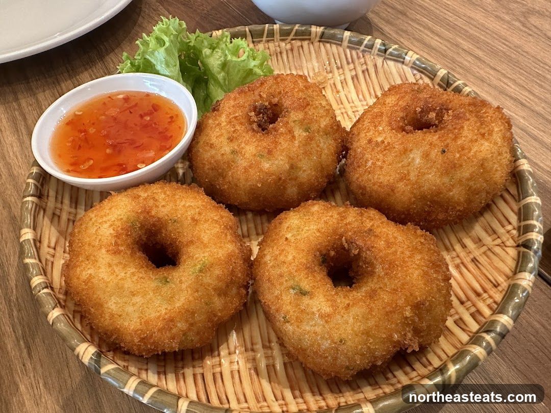 Fried Shrimp Cakes with Dipping Sauce