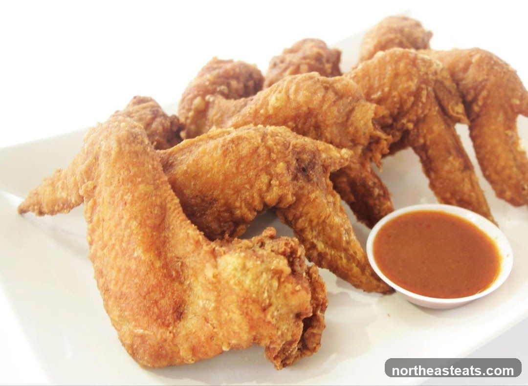 Fried Chicken Wings with Dipping Sauce