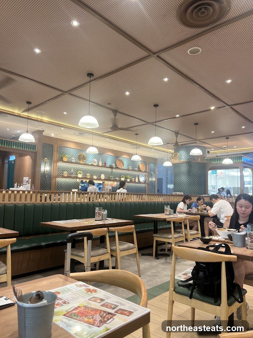 Restaurant Interior with Diners
