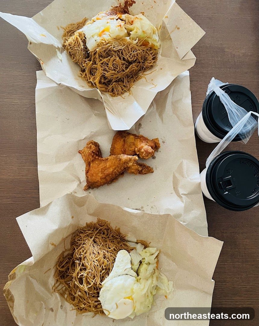 Fried Chicken and Noodles