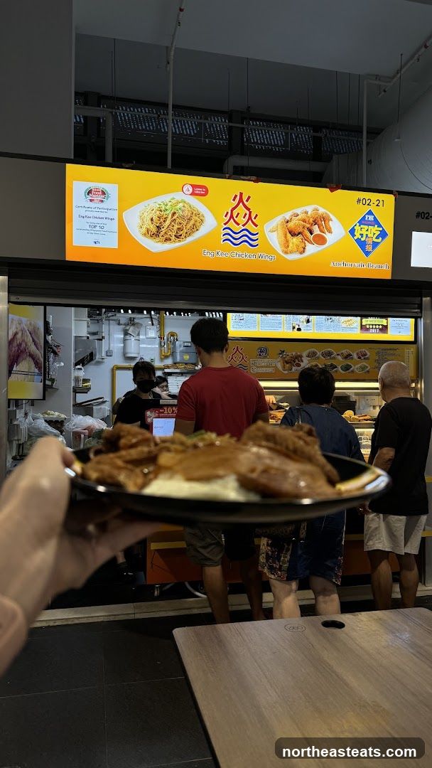 Food Stall with Customers