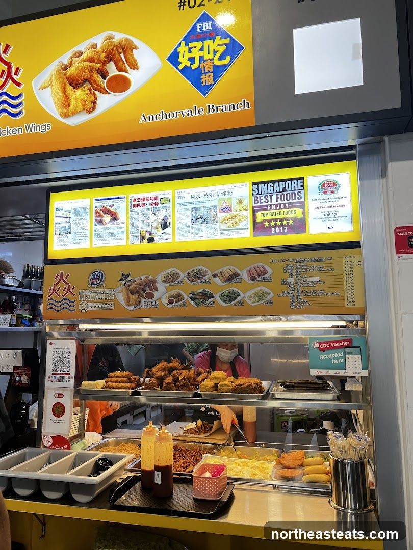 Food Stall with Chicken Wings