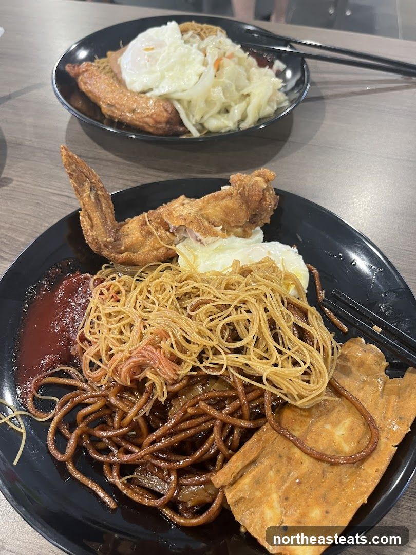 Fried Chicken Wing Noodles