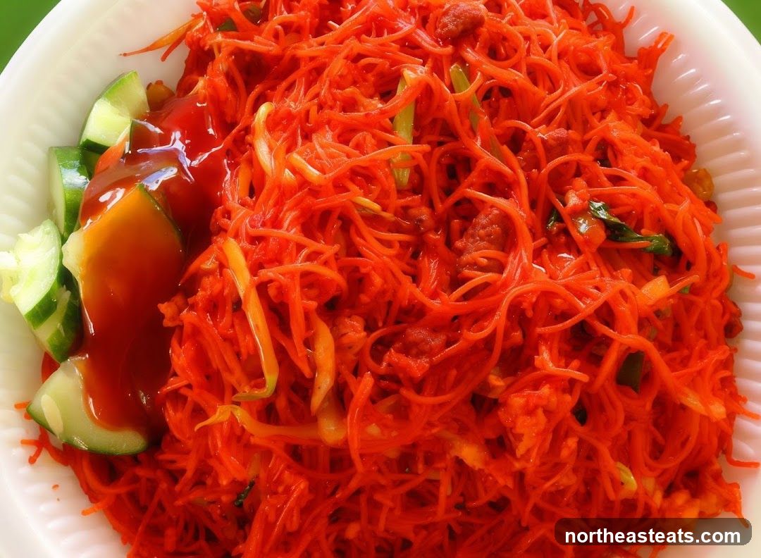 Noodles with Cucumber and Sauce