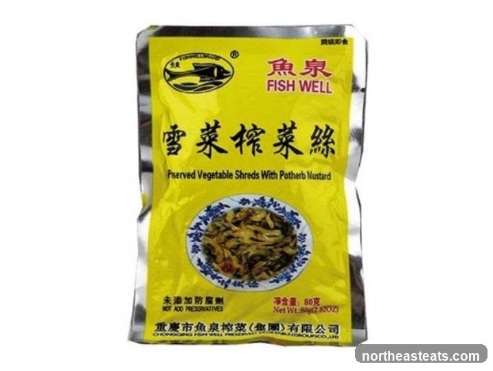 Fish Well Preserved Vegetable Shreds with Potherb Mustard