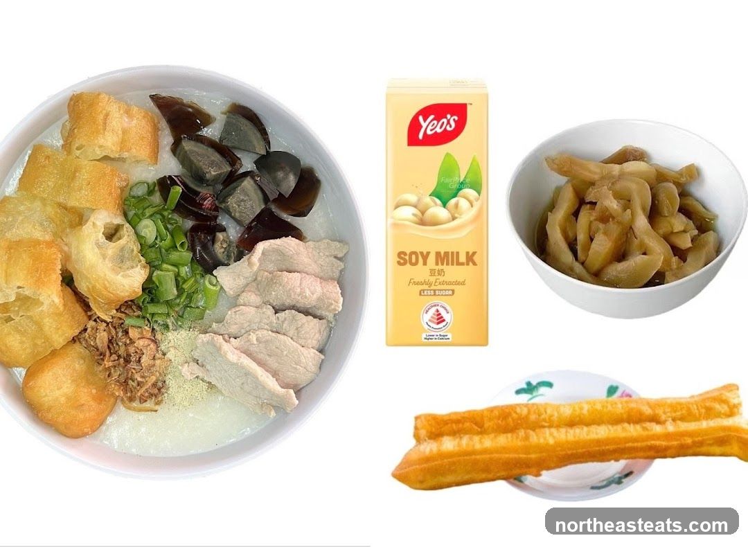 Congee with Soy Milk and Pickles