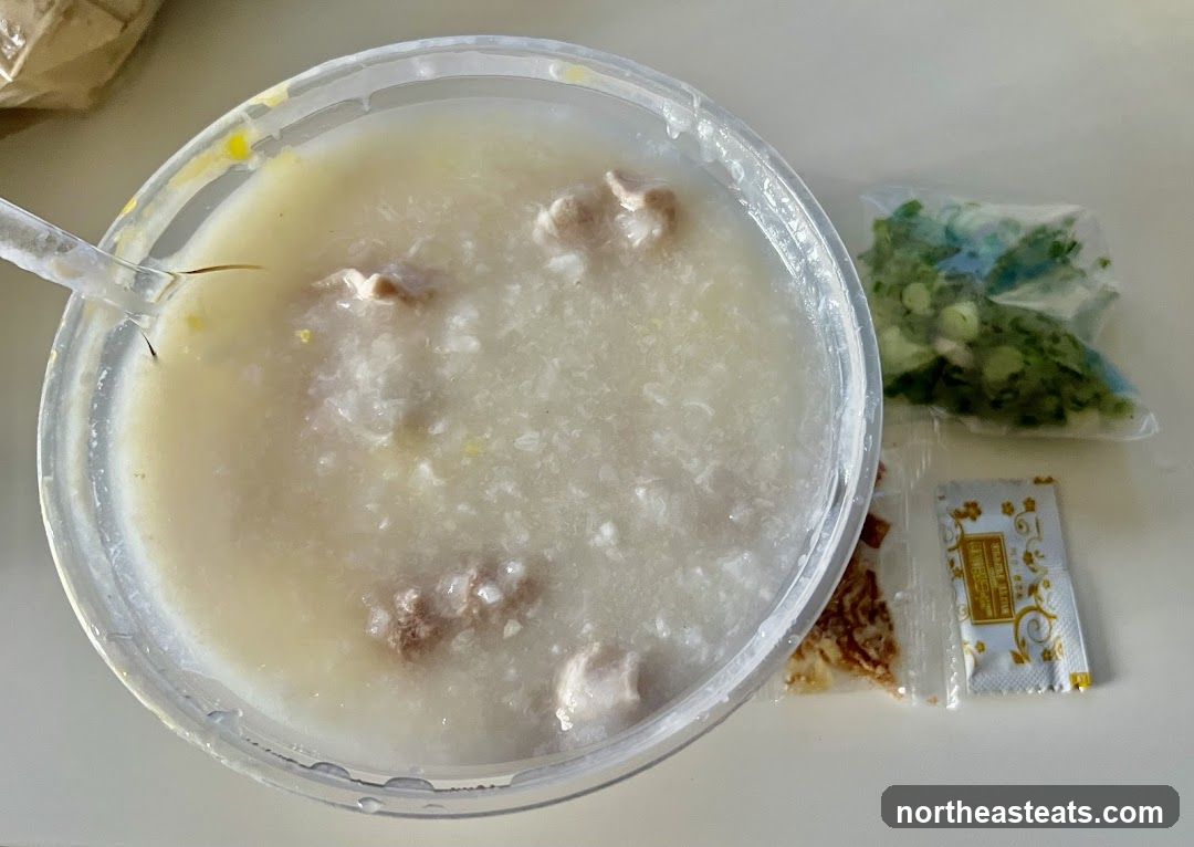 Congee with Meat and Sides