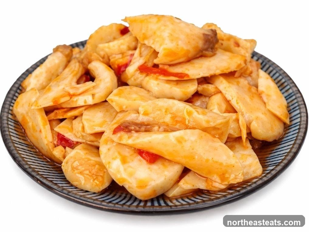 Spicy Pickled Bamboo Shoots