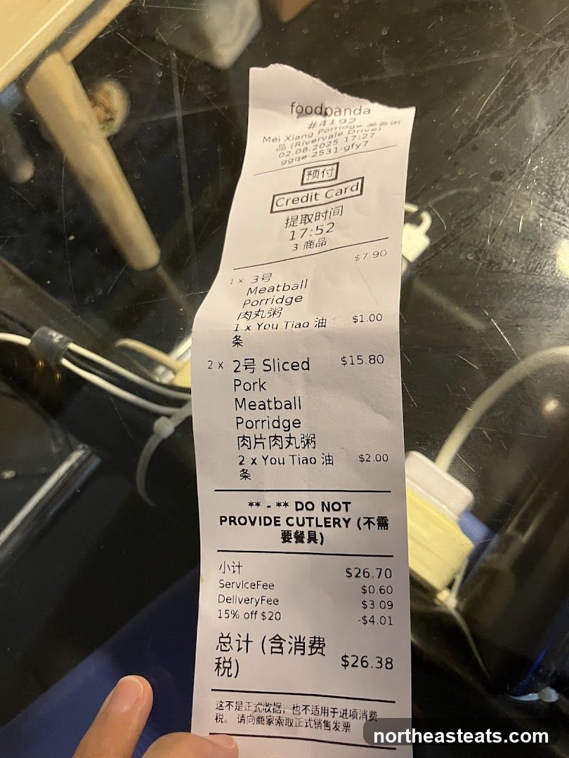 Foodpanda Receipt