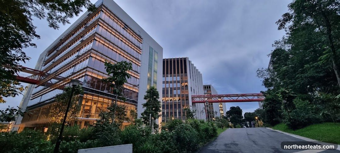 Modern Buildings with Skybridge