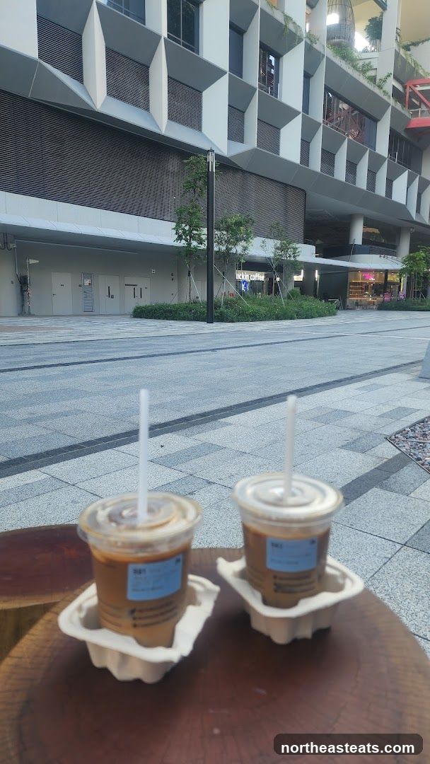 Two Iced Coffees on a Table