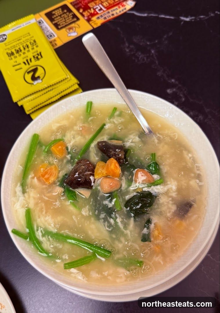 Soup with Vegetables and Egg