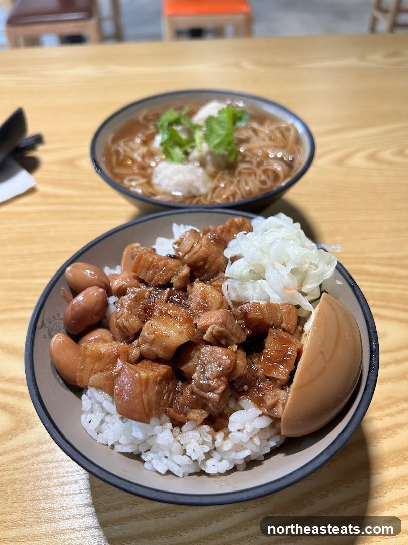 Braised Pork Rice and Noodle Soup