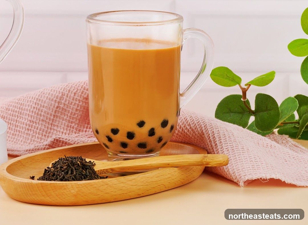 Bubble Tea with Tea Leaves