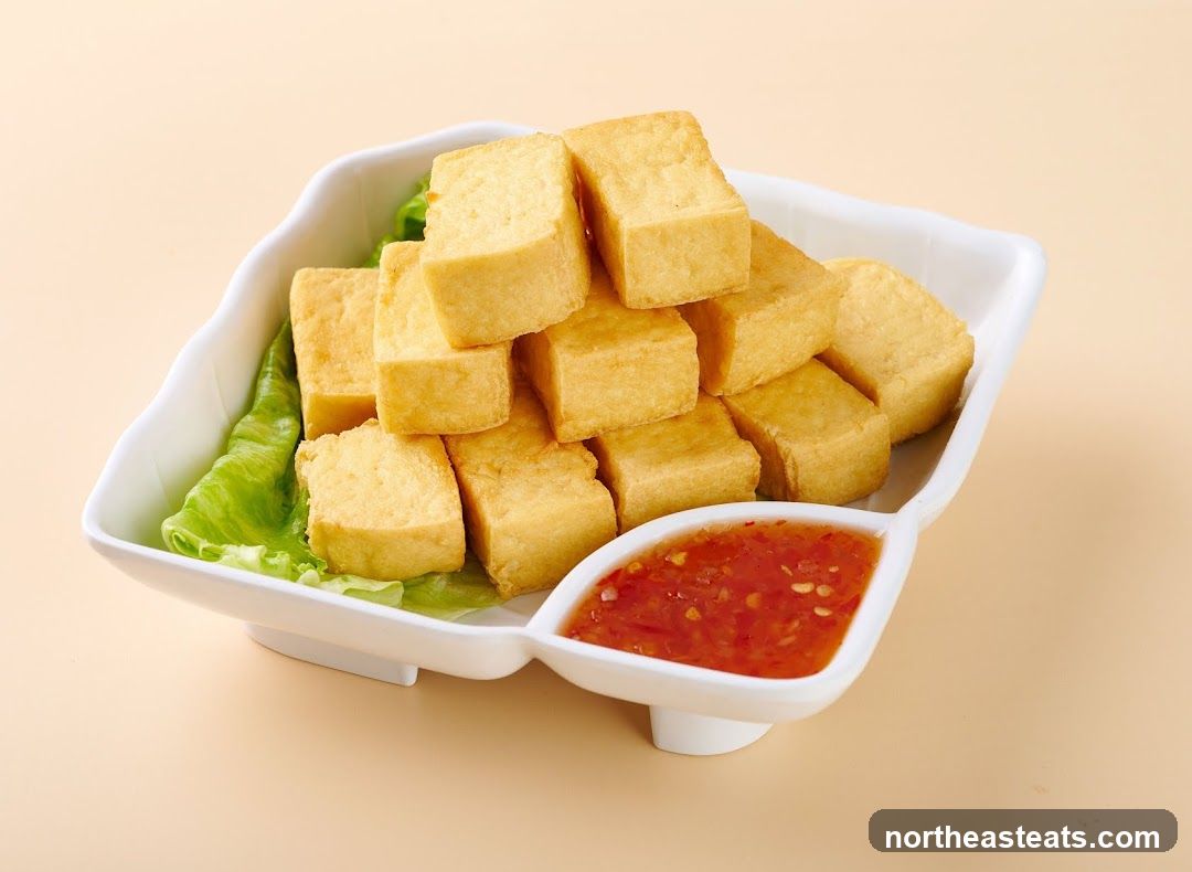 Fried Tofu with Dipping Sauce