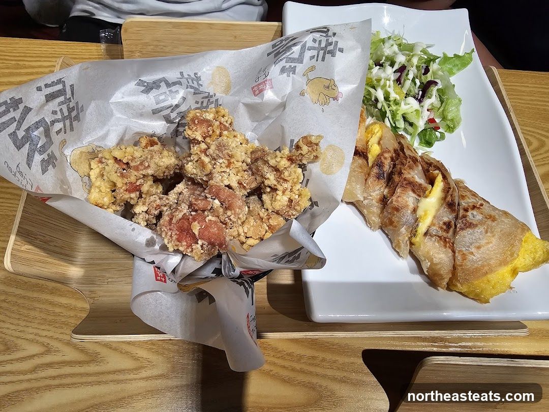 Fried Chicken and Egg Crepe