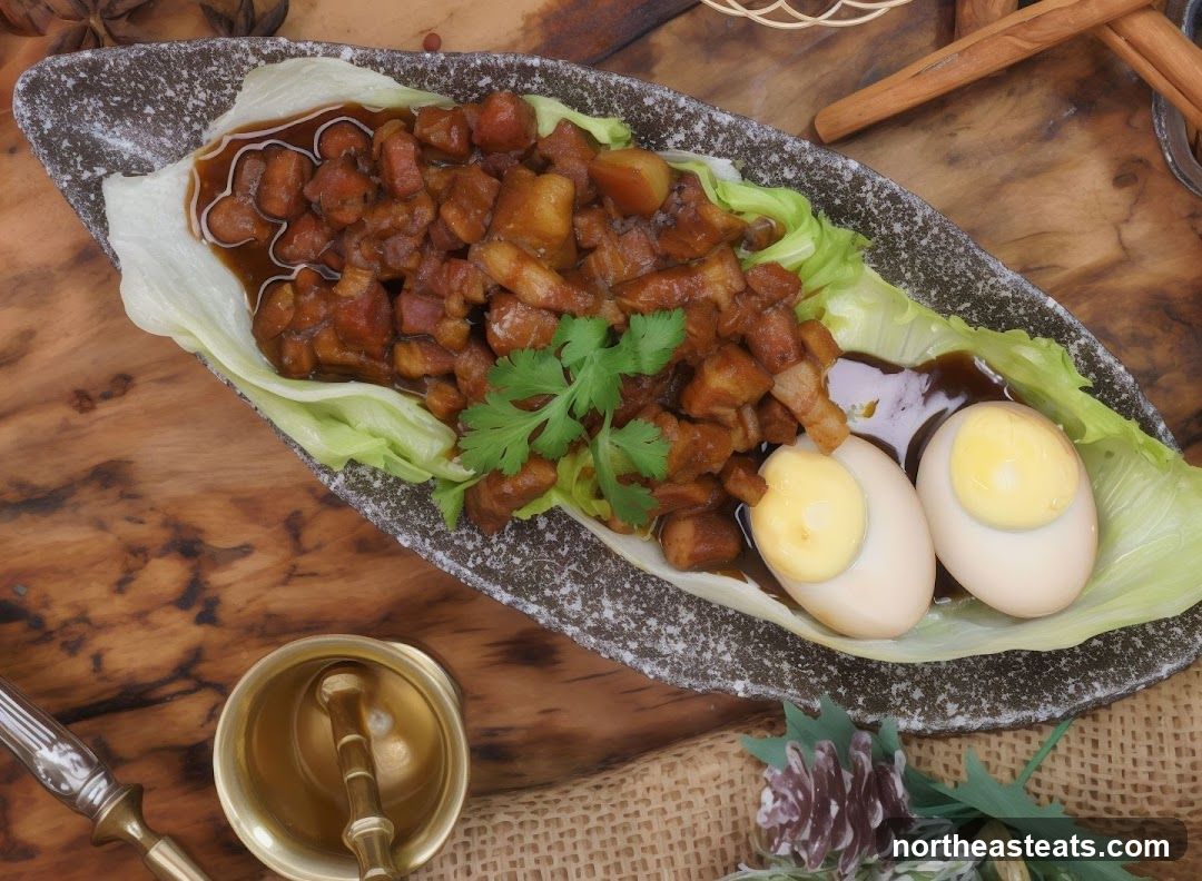 Braised Pork Belly with Eggs
