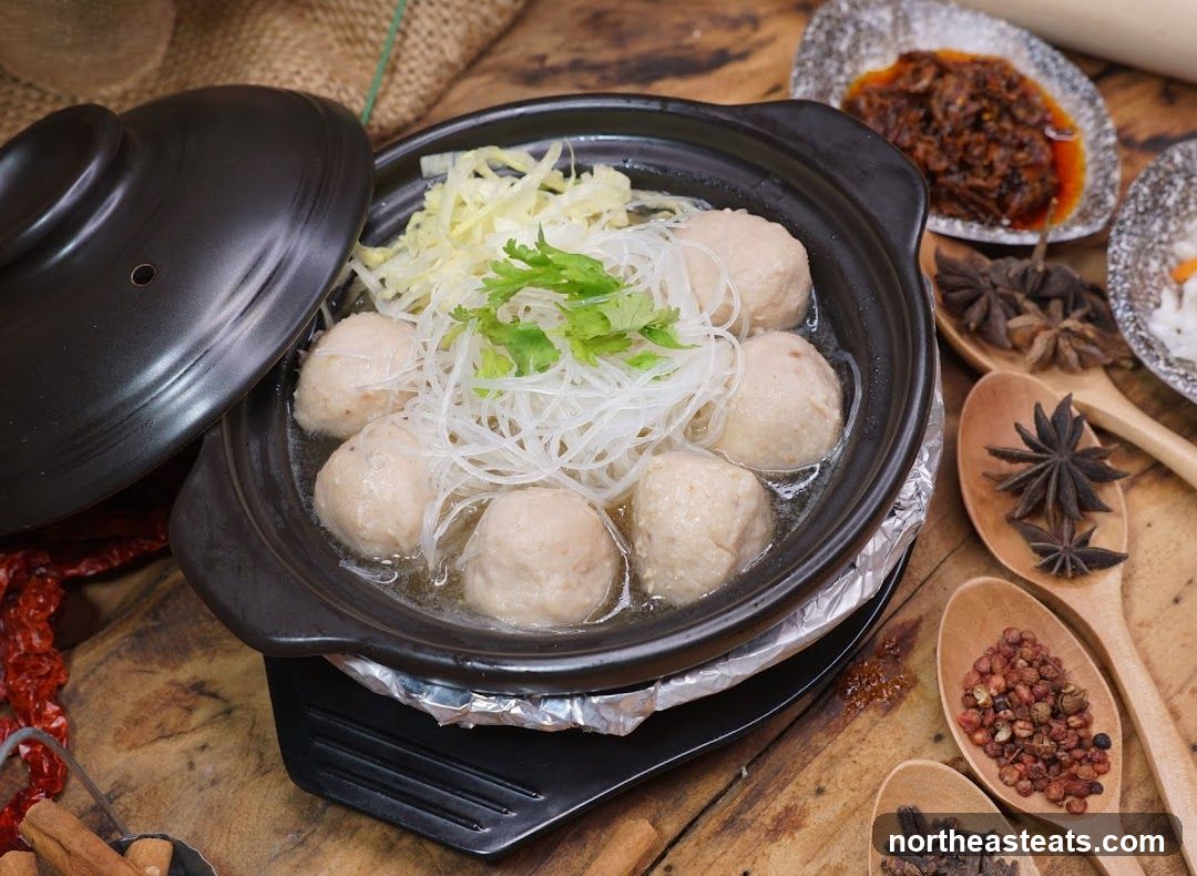 Meatball Soup with Noodles