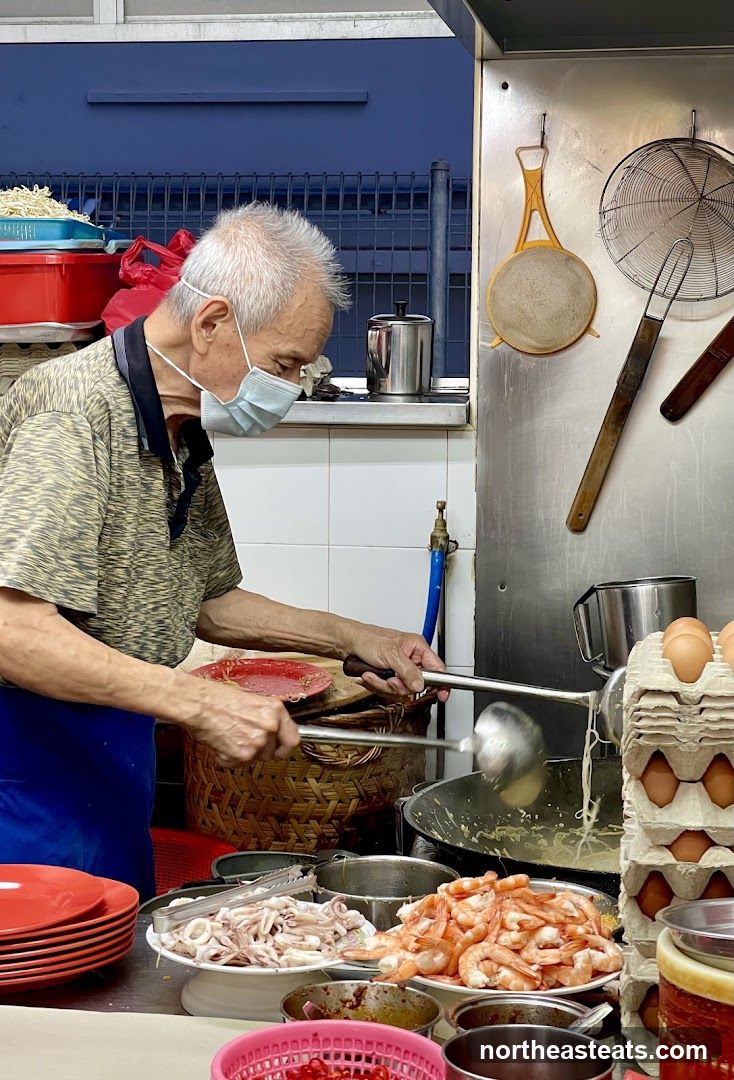 Cook preparing food