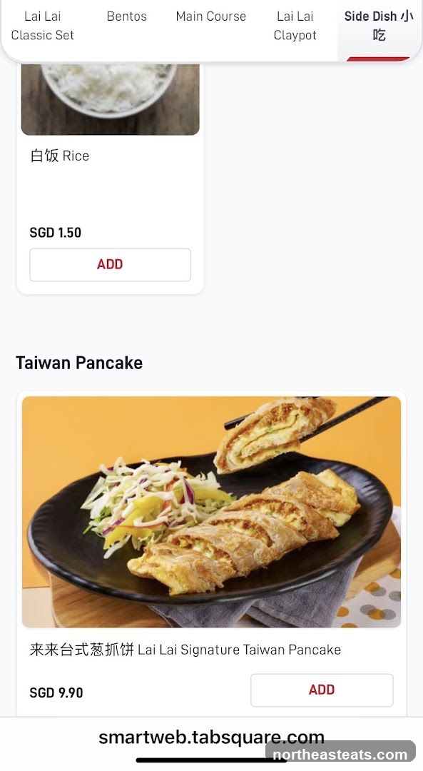Lai Lai Menu