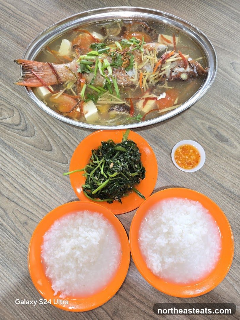 Steamed Fish with Tofu and Vegetables