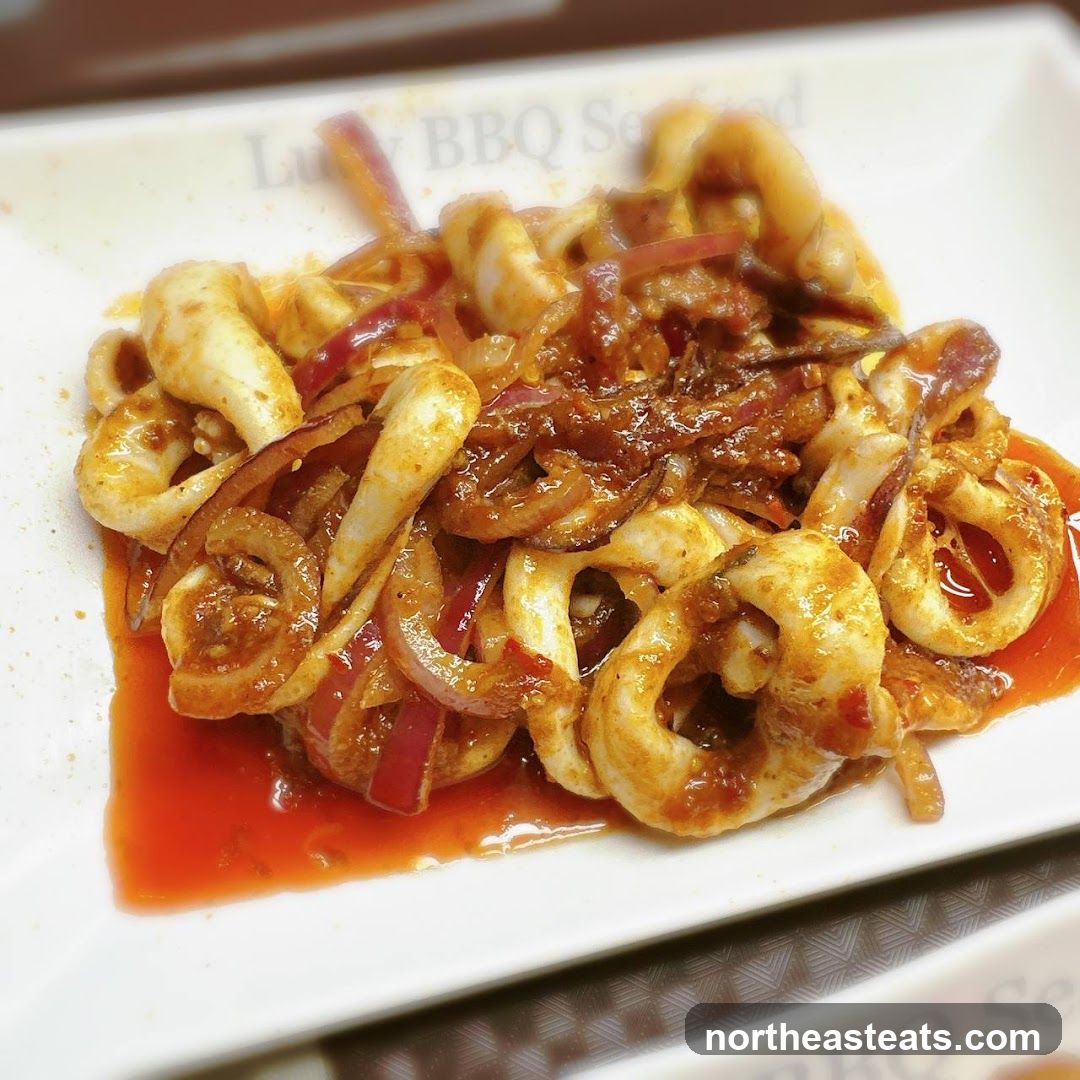 Spicy Squid with Onions
