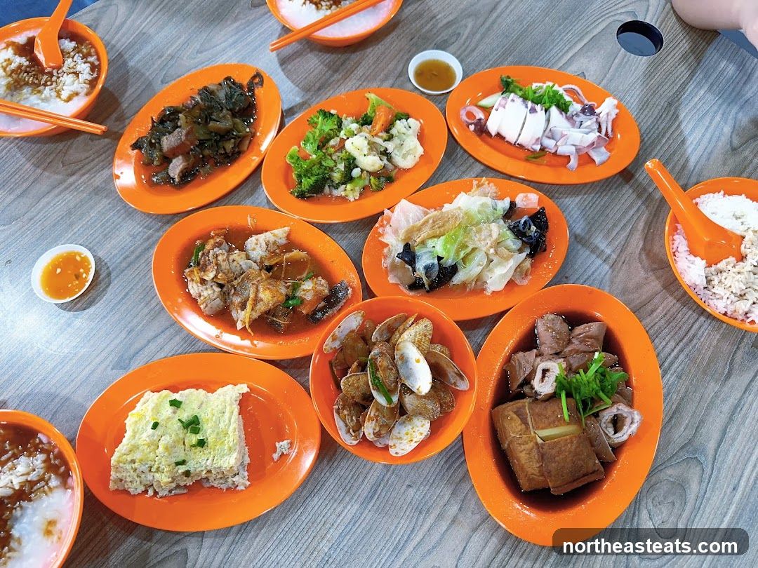 Assortment of Dishes on a Table