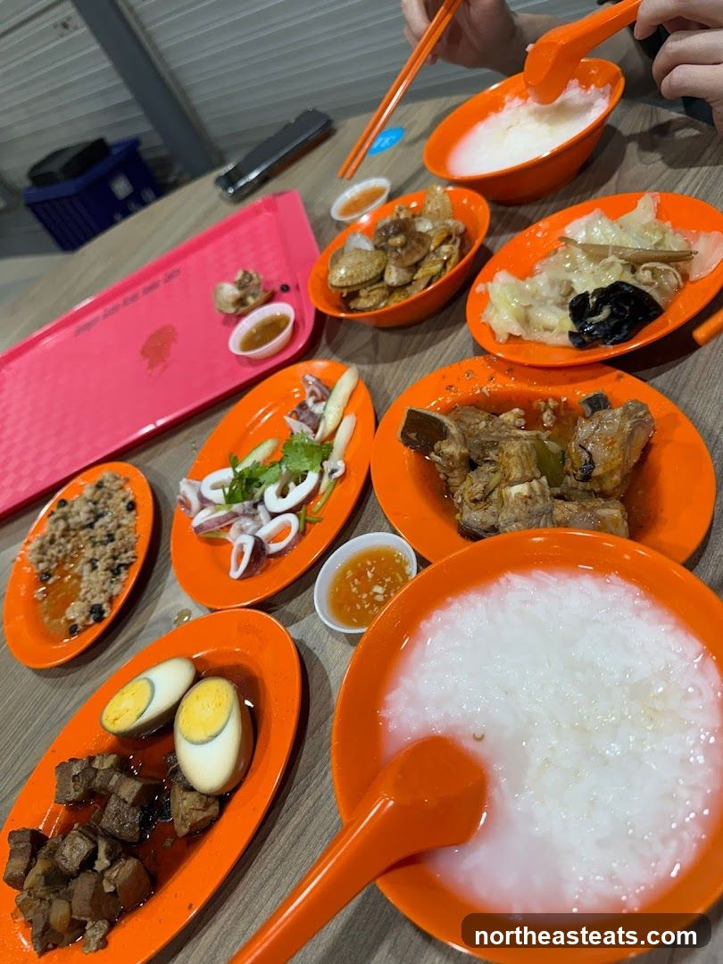 Meal with various dishes