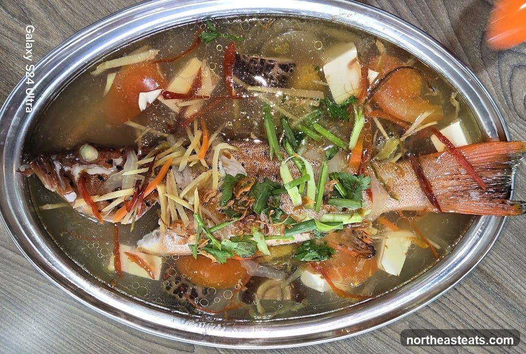 Steamed Fish with Tofu and Vegetables