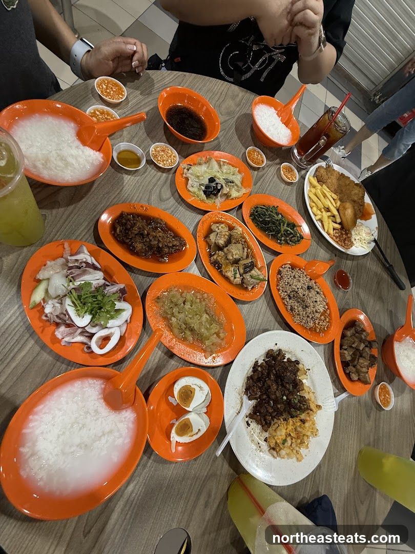 Meal with various dishes