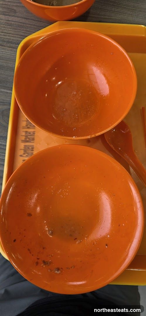 Empty Bowls on Tray