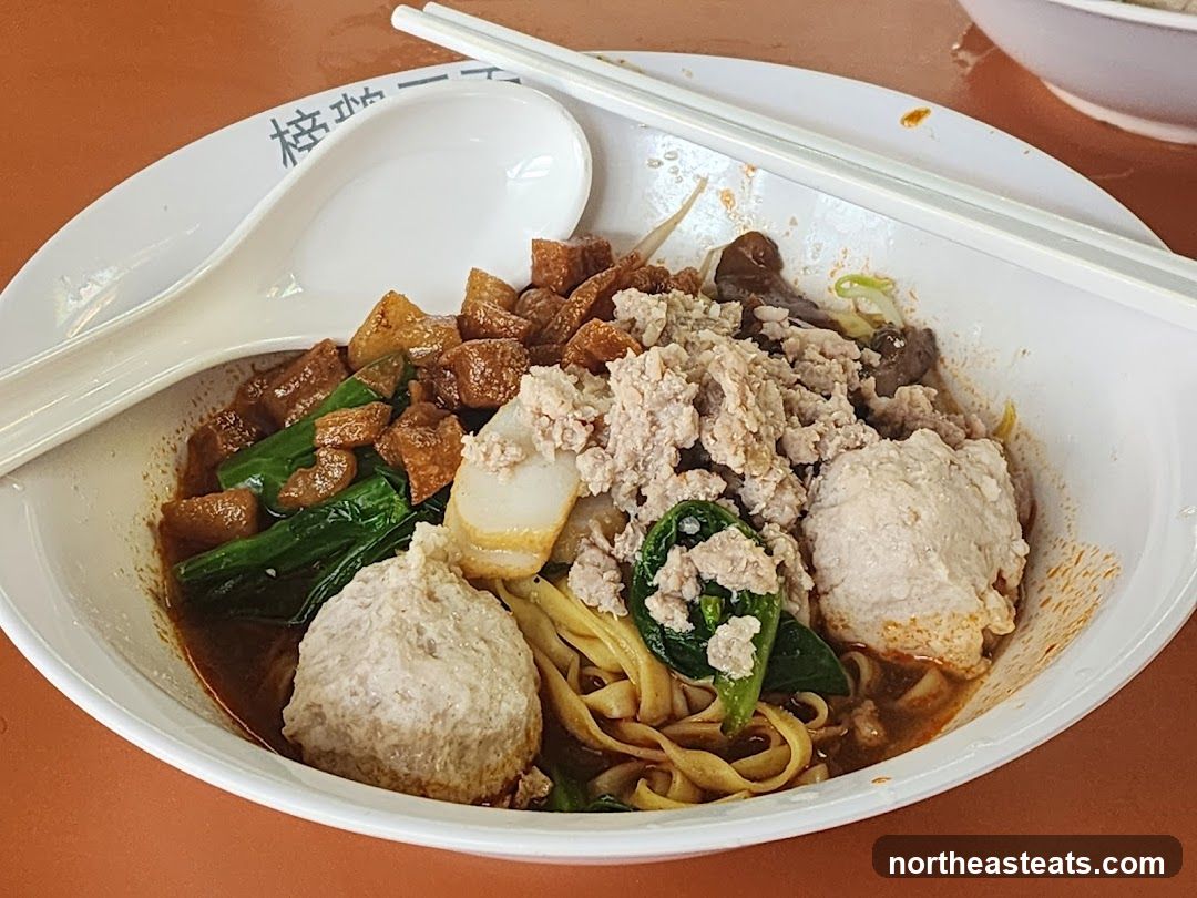 Noodle Soup with Meatballs