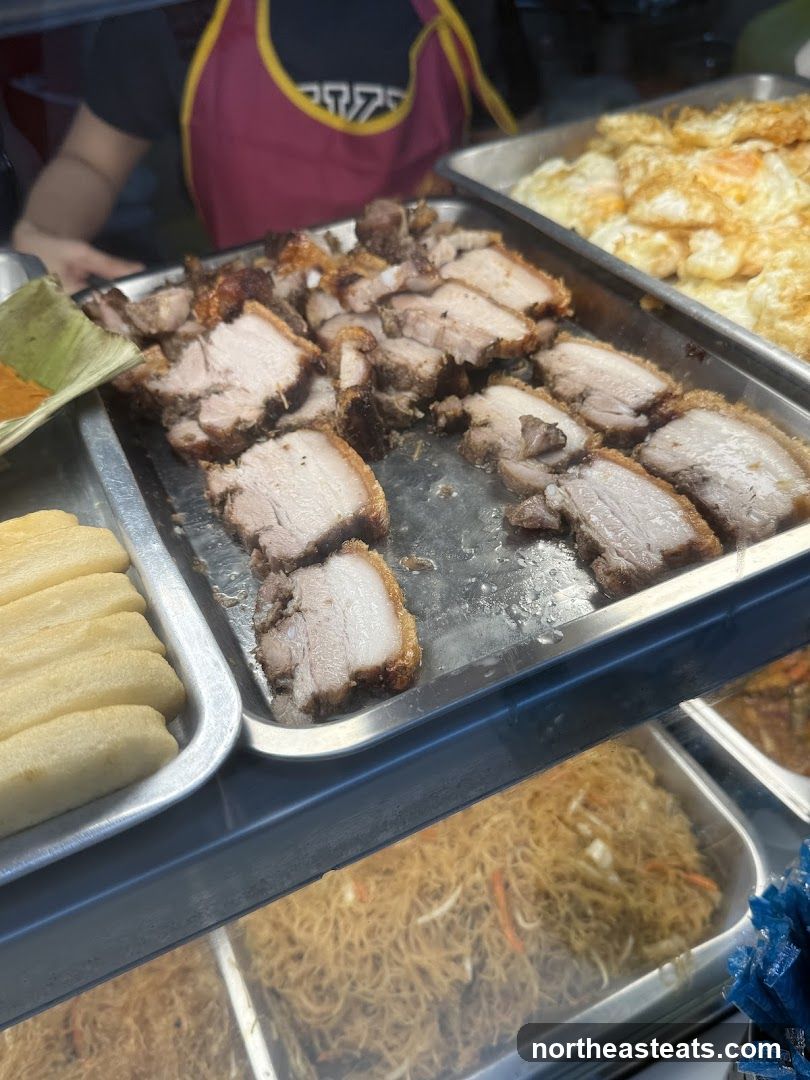 Roasted Pork Belly Nasi Lemak (Hougang Hainanese Village Centre)