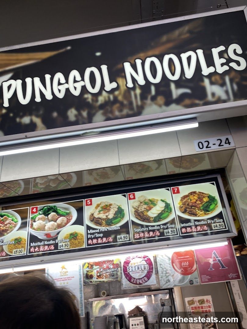 Punggol Noodles Menu