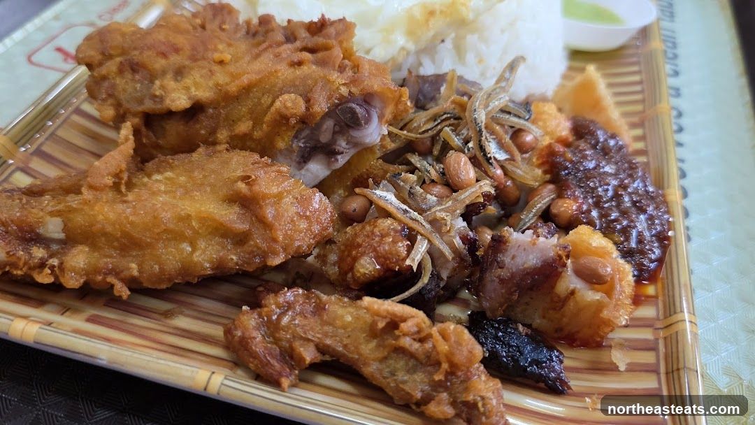 Nasi Lemak with Fried Chicken