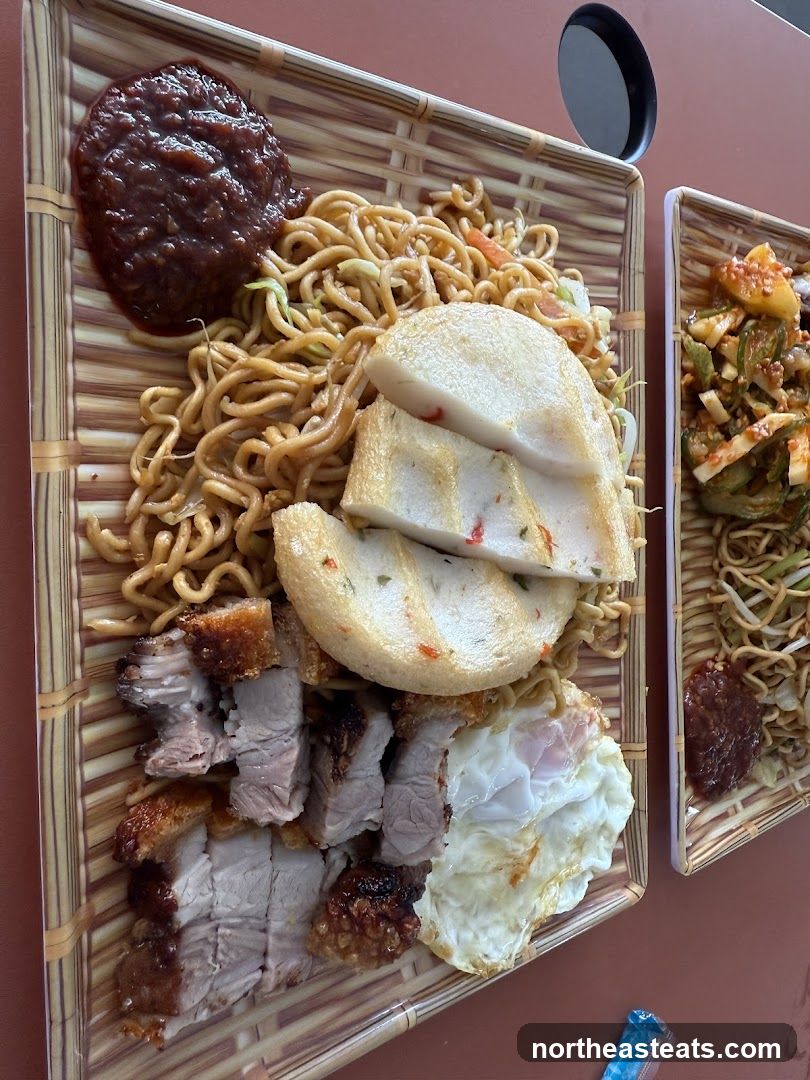 Noodles with Pork Belly and Fish Cake