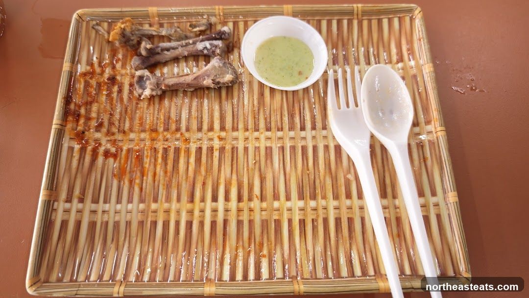 Leftover Food on a Tray