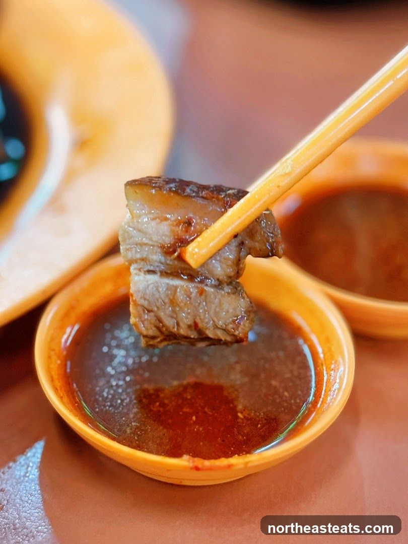 Braised Pork Belly with Dipping Sauce