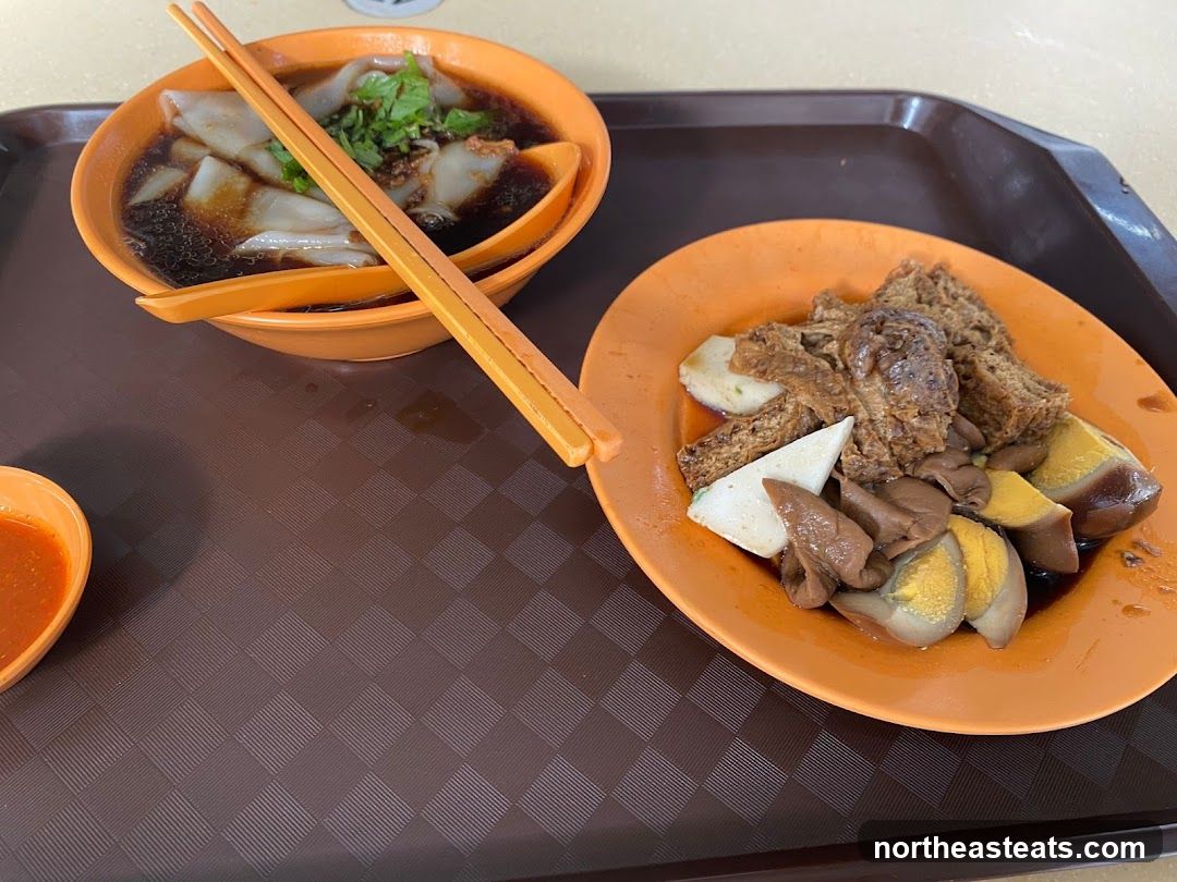 Braised Food Platter and Noodle Soup