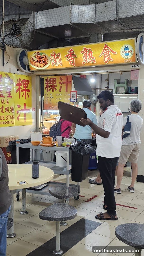 Food Stall with Customers