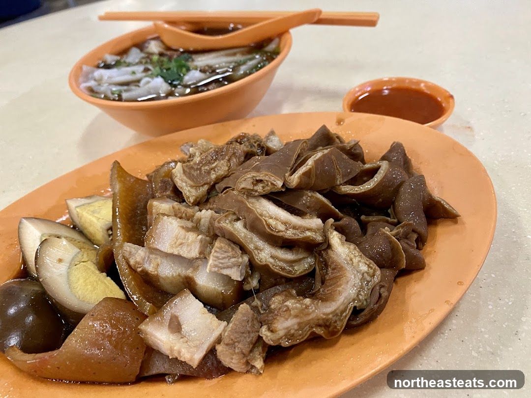 Braised Pork and Intestines with Eggs