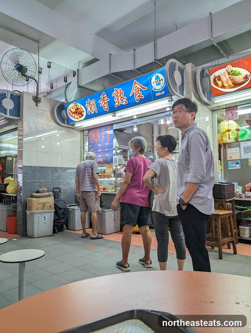 Food Stall with Customers