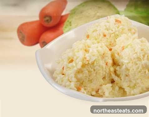 Coleslaw with Carrots and Cabbage