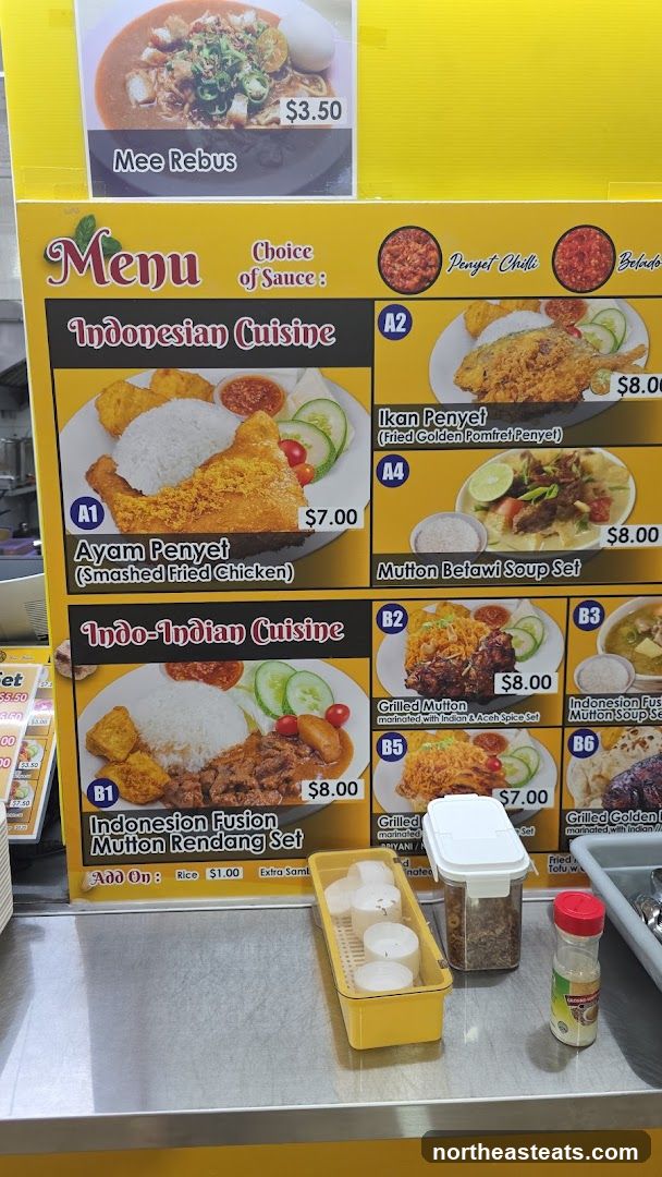 Menu Indonesian Cuisine Indo-Indian Cuisine